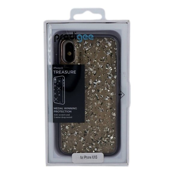 Prodigee Back Case for Apple iPhone X/XS – Gold Glitter – Anti-Scratch – 2M Drop - Picture 1 of 5